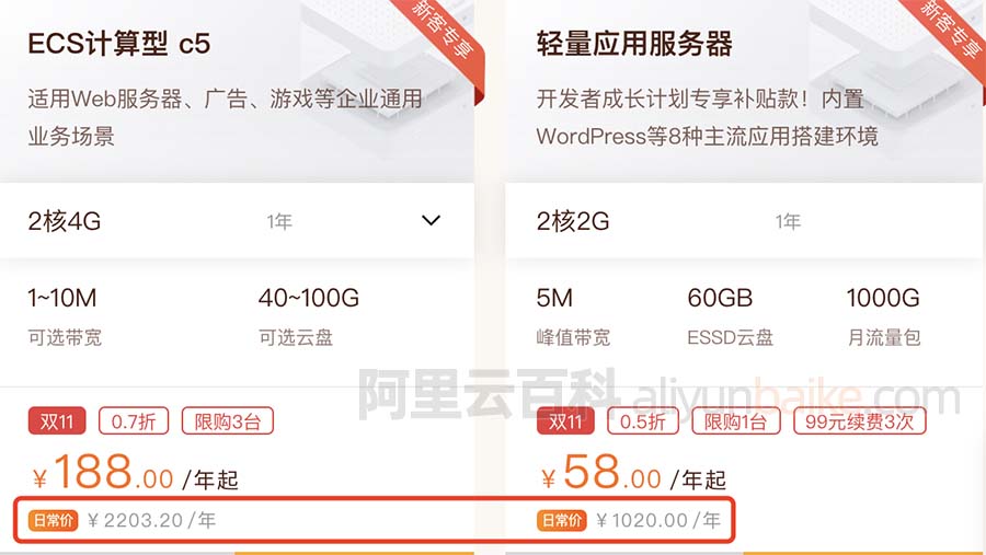 阿里云服务器续费贵