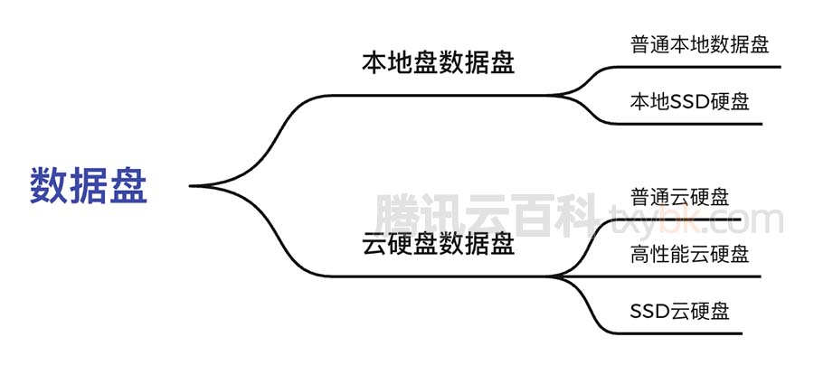 腾讯云服务器数据盘分类说明