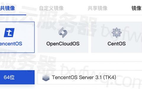 腾讯云CVM服务器操作系统大全（公共镜像）