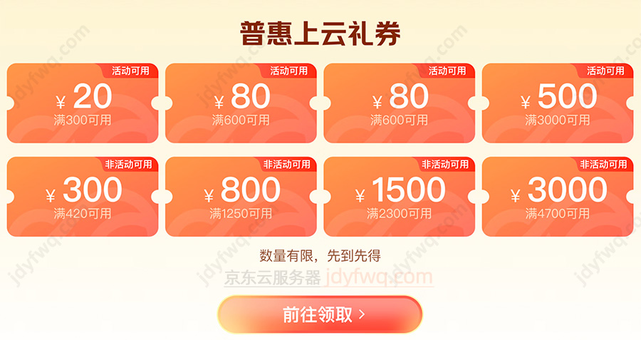 京东云双11优惠券免费领取2025最新
