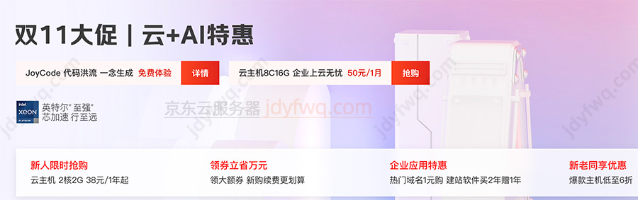 2025年京东云双十一优惠活动